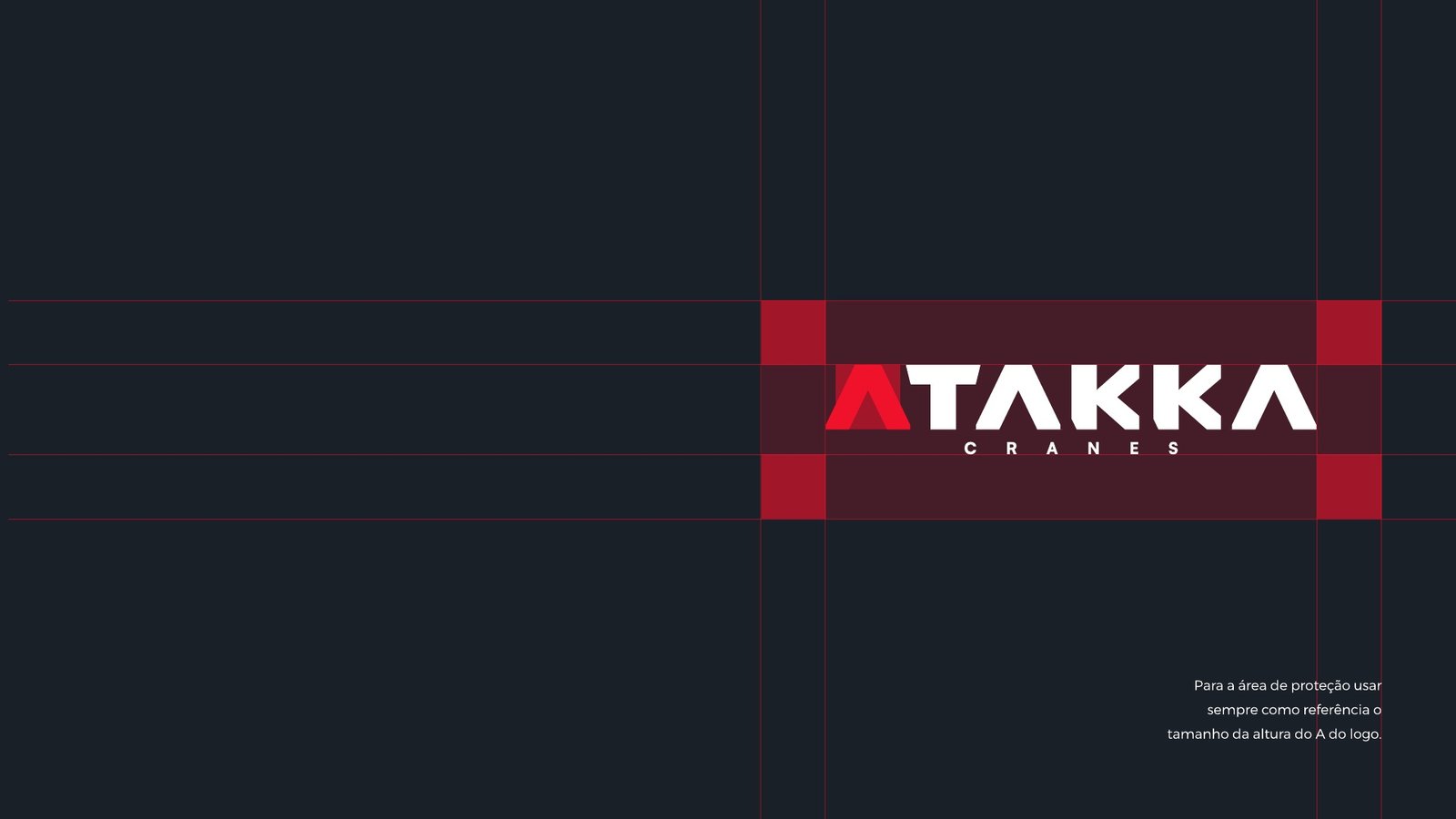 Diagrama da área de proteção do logotipo ATAKKA