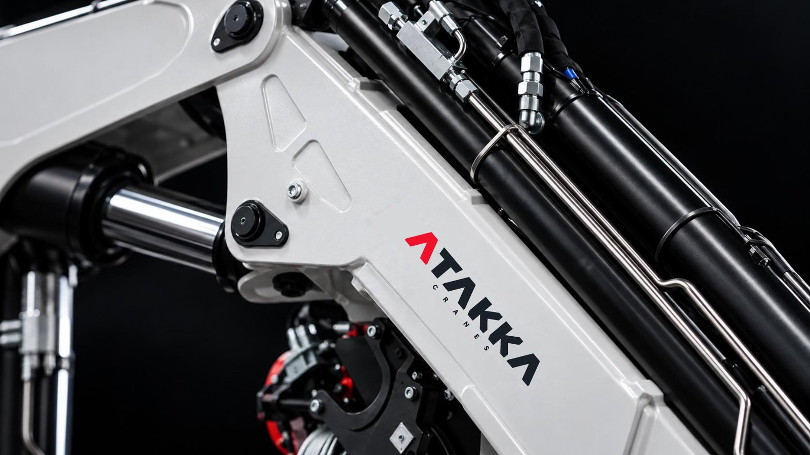 Detalhe do braço articulado com a marca ATAKKA